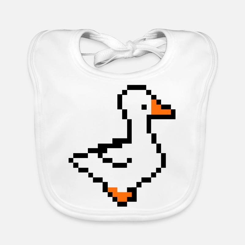 pixel ente Baby Bio-Lätzchen