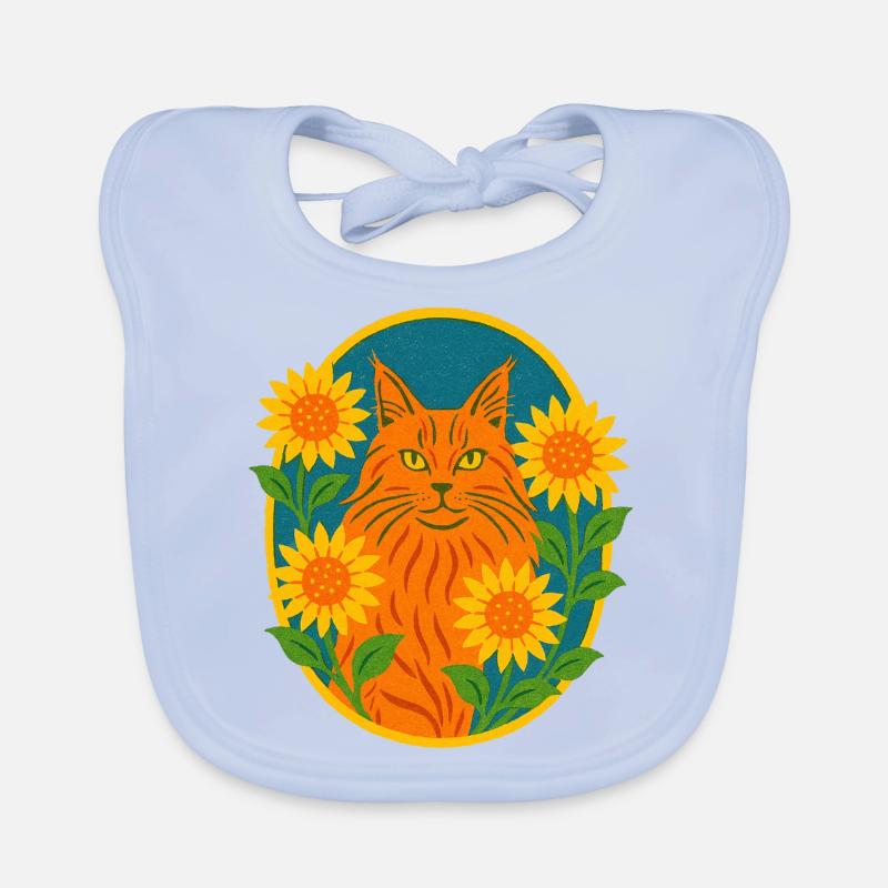 Ginger Kitty Katze Baby Bio-Lätzchen