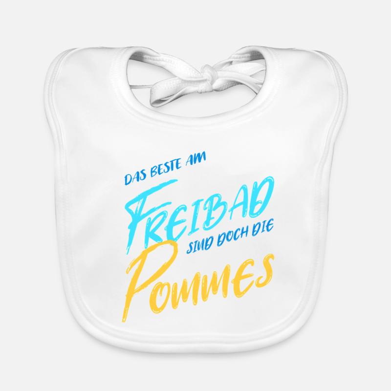 das Beste am Freibad Baby Bio-Lätzchen