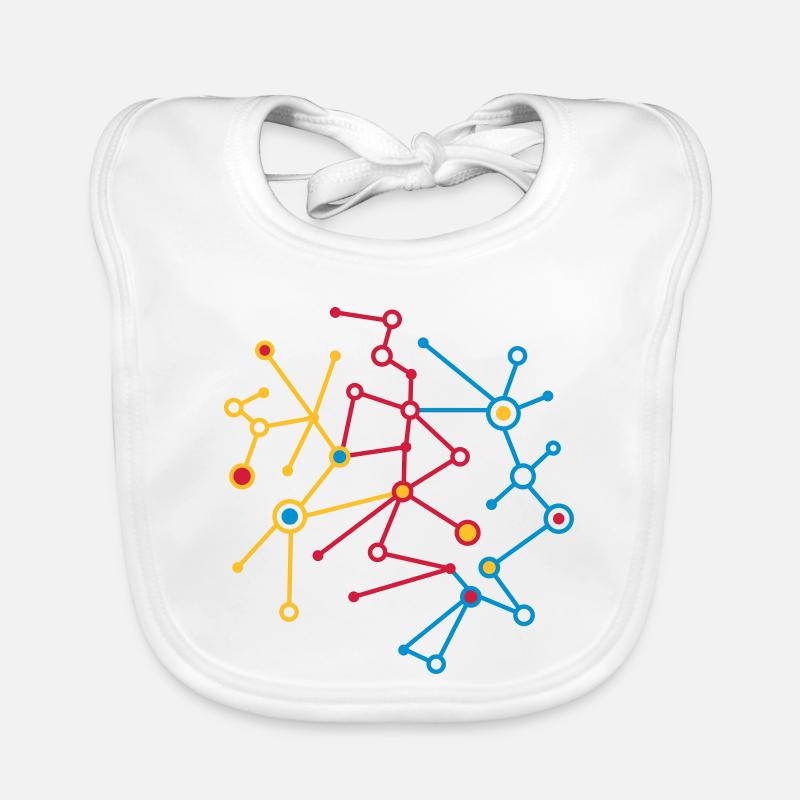 molecular pattern Organic Baby Bibs
