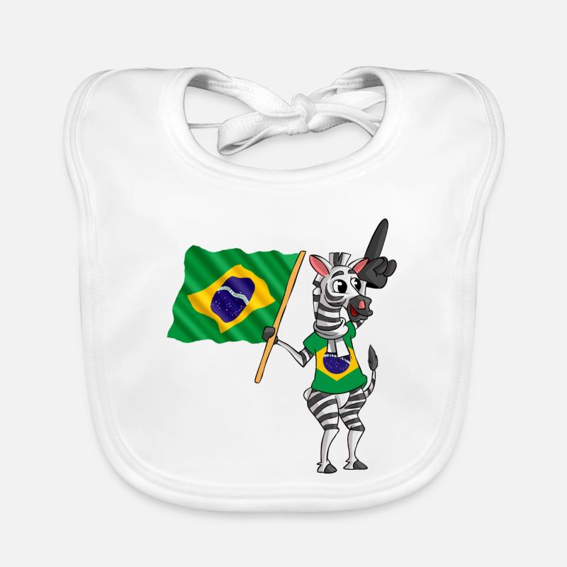Brazilian zebra Organic Baby Bibs
