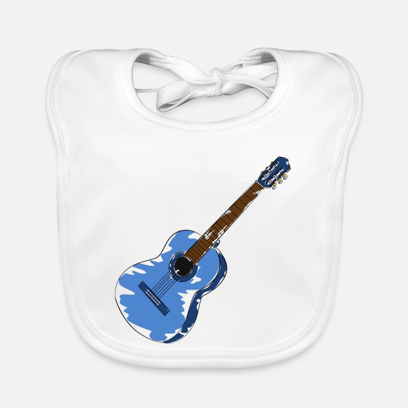 guitare Bavoir bio Bébé