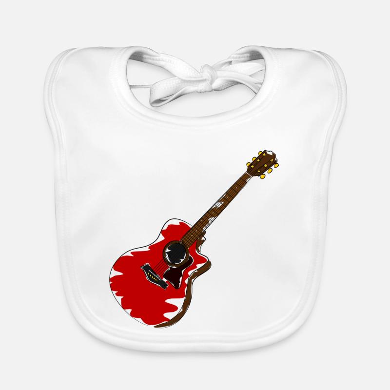 guitar Organic Baby Bibs