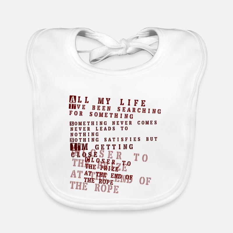 mein ganzes Leben - foo kämpfer Baby Bio-Lätzchen