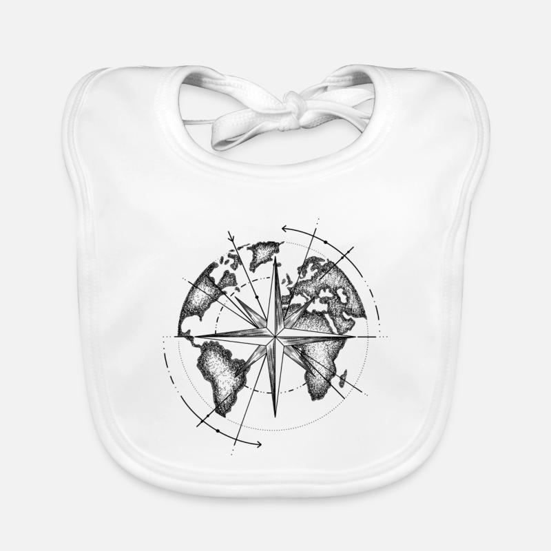 Map monde  Bavoir bio Bébé