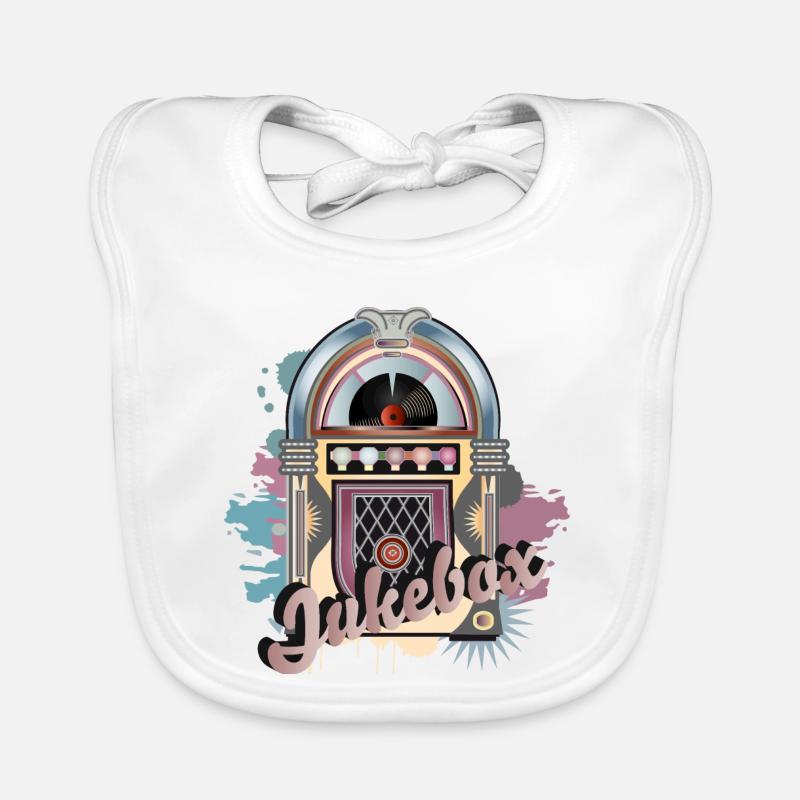 Jukebox au look graffiti rétro avec lettrage Bavoir bio Bébé