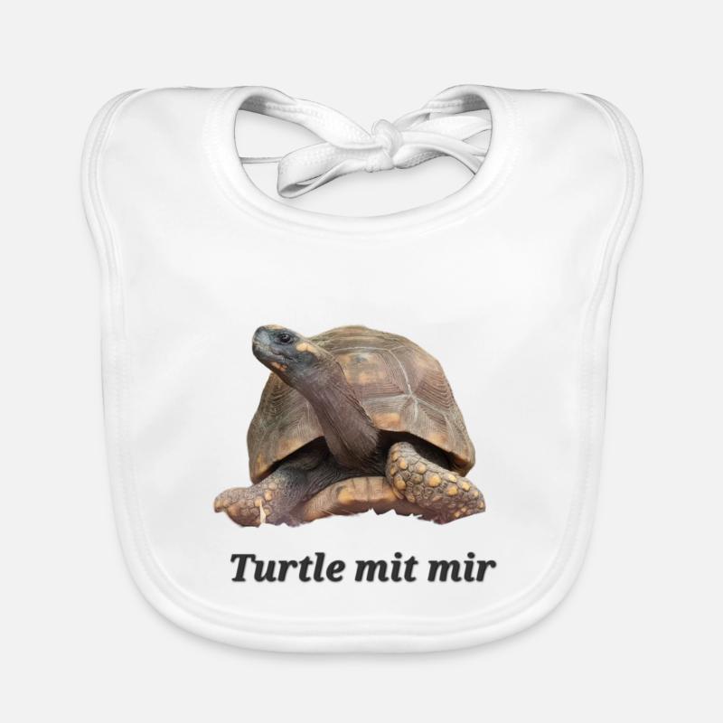 Turtle mit mir Baby Bio-Lätzchen