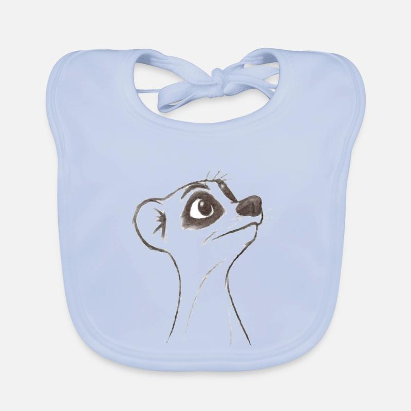 Suricate d’interrogation Bavoir bio Bébé