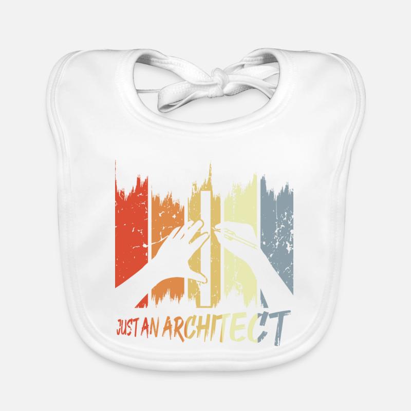 Funny Architect Organic Baby Bibs