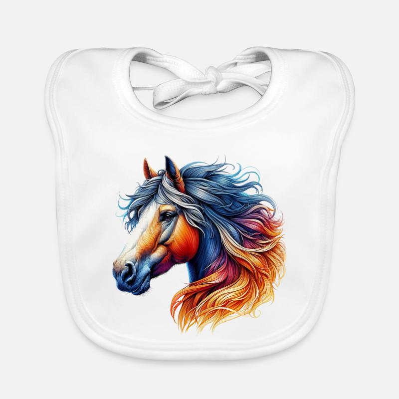 Horse Organic Baby Bibs