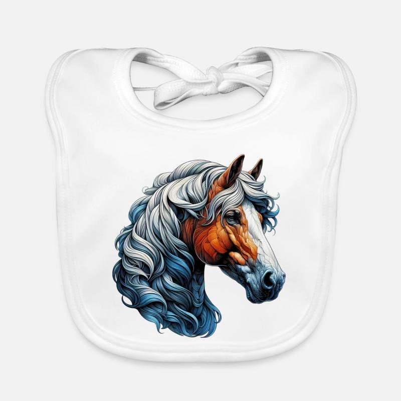 Cheval Bavoir bio Bébé