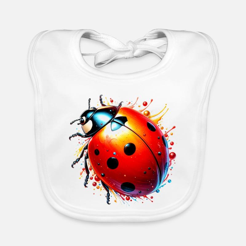 Coccinelle Bavoir bio Bébé