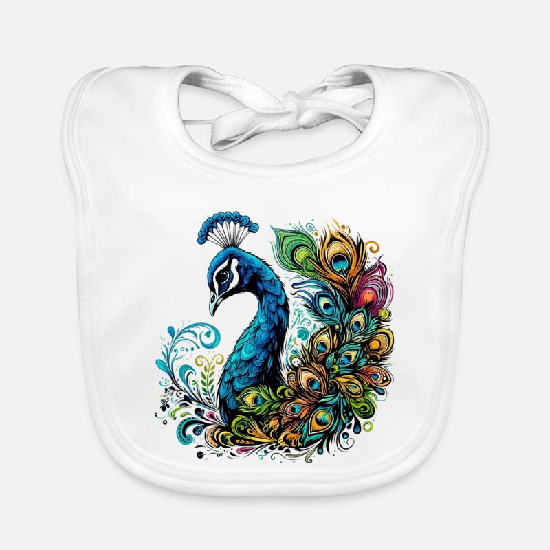 Pfau Baby Bio-Lätzchen