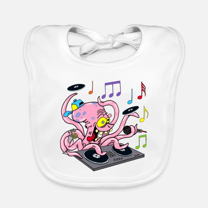 Deejay Oktopus Baby Bio-Lätzchen