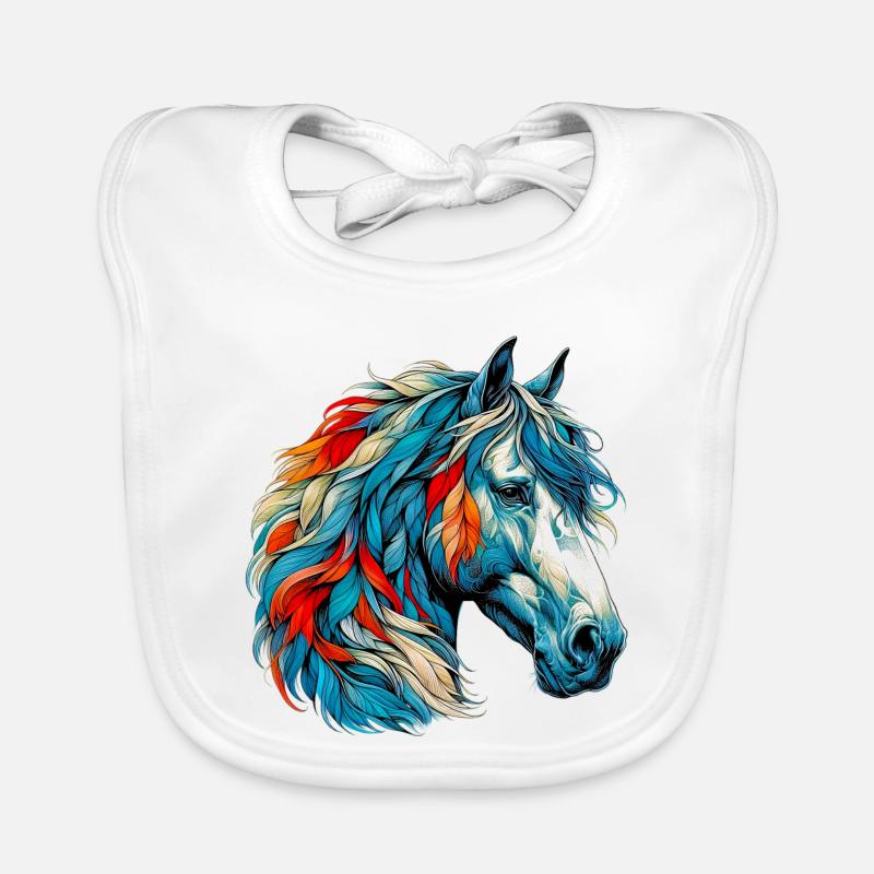 Cheval Bavoir bio Bébé