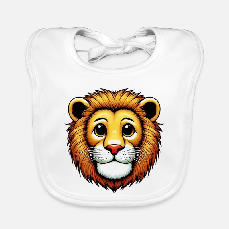 Lion Bavoir bio Bébé