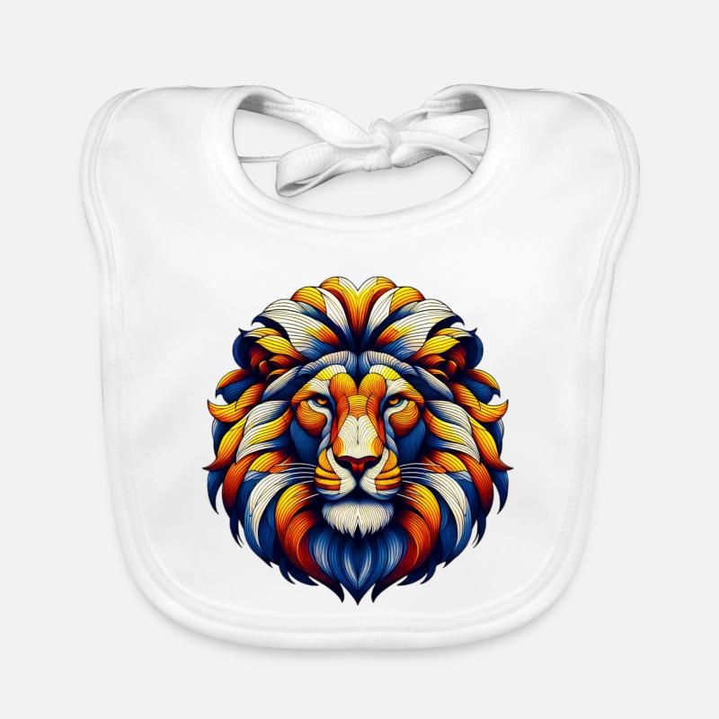 Lion Bavoir bio Bébé
