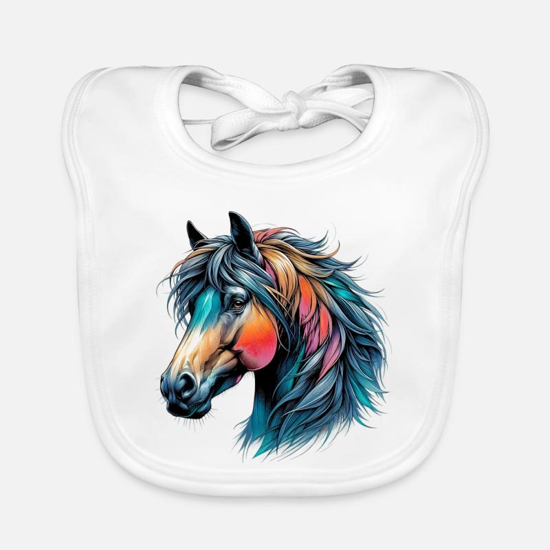 Cheval Bavoir bio Bébé