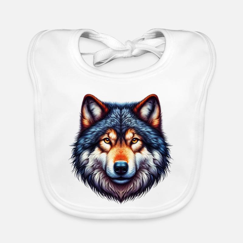 Loup Bavoir bio Bébé