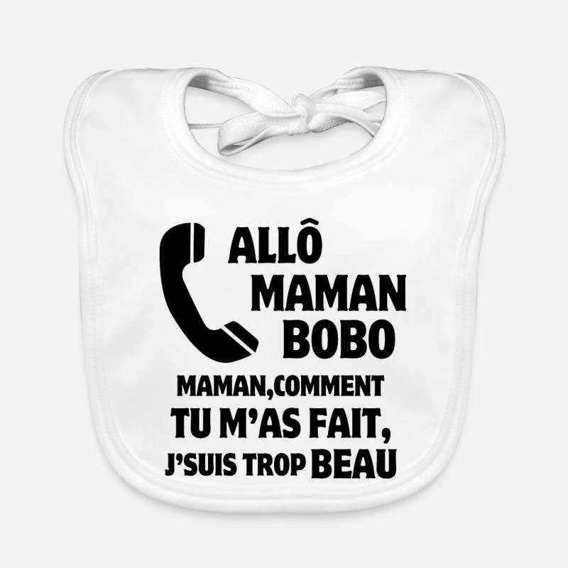 Mama, Super-Mama, Mutter und Sohn Baby Bio-Lätzchen