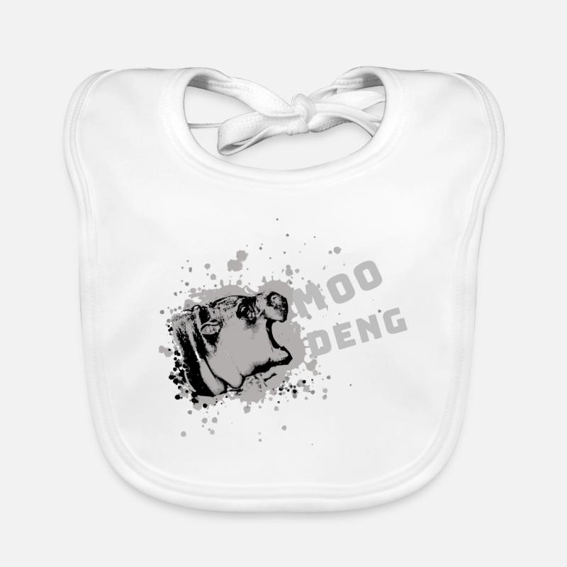 Moo Deng, Nilpferd, illustration, hippo Baby Bio-Lätzchen