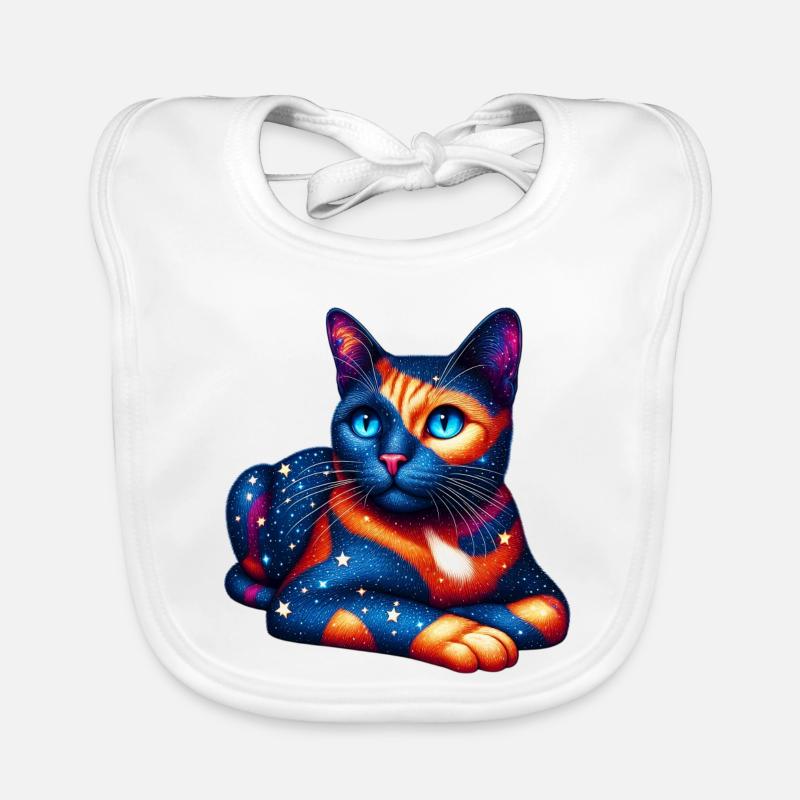 Chat Bavoir bio Bébé