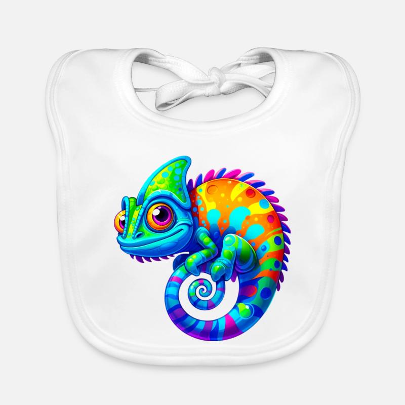 Caméléon Bavoir bio Bébé