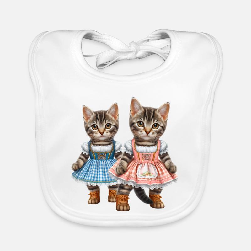 Dirndl-Miezen Baby Bio-Lätzchen