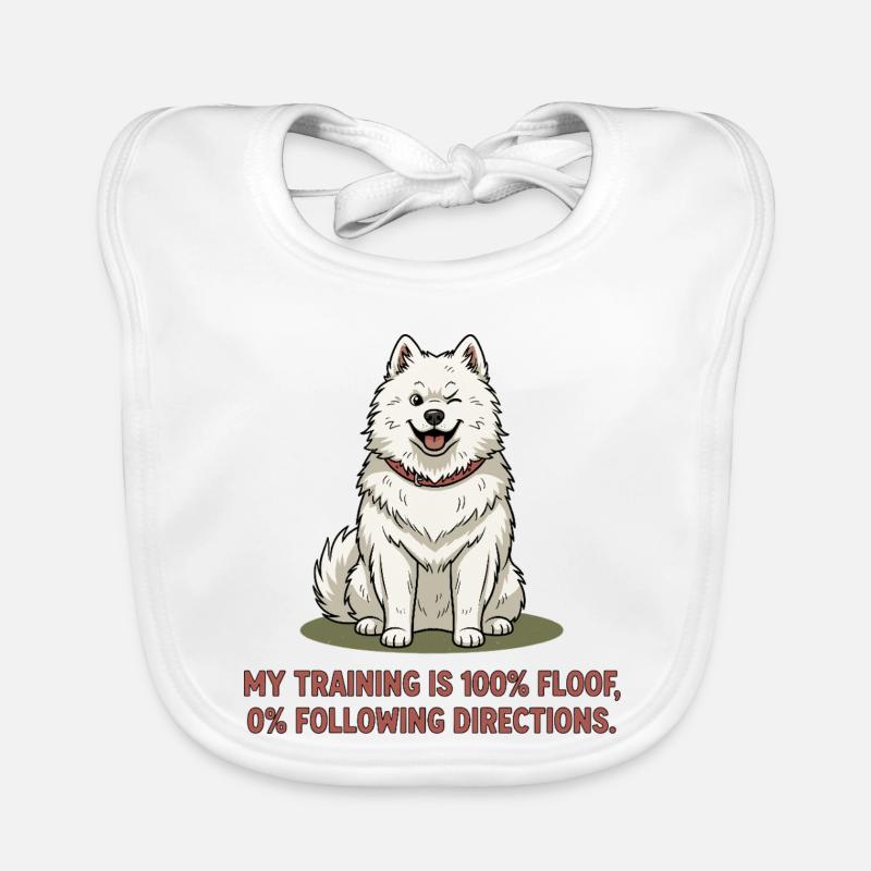 My training: 100% plush, 0% follow instructions Organic Baby Bibs