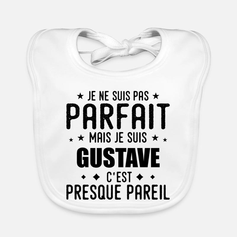 Gustave: authentisch, unvollkommen, oberflächlich, perfekt Baby Bio-Lätzchen