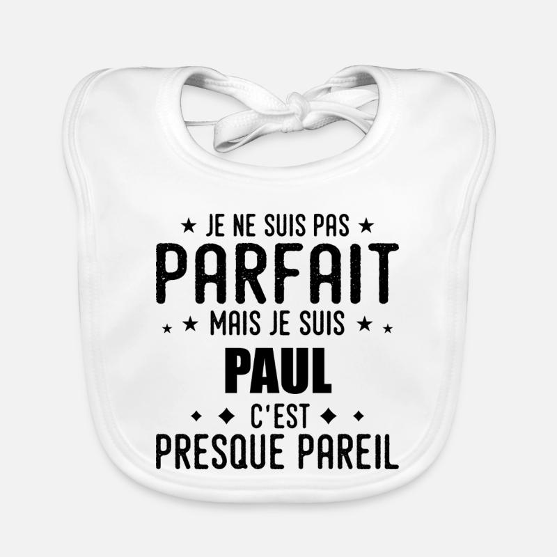 Paul: authentisch, unvollkommen, oben, Perfektion Baby Bio-Lätzchen