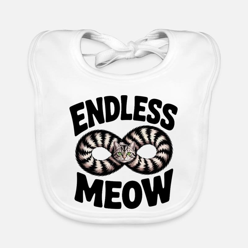 Endless Meow Cat Organic Baby Bibs