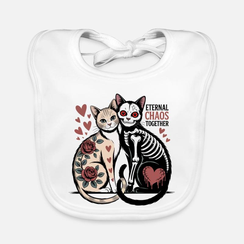 Chats du Chaos éternel Bavoir bio Bébé