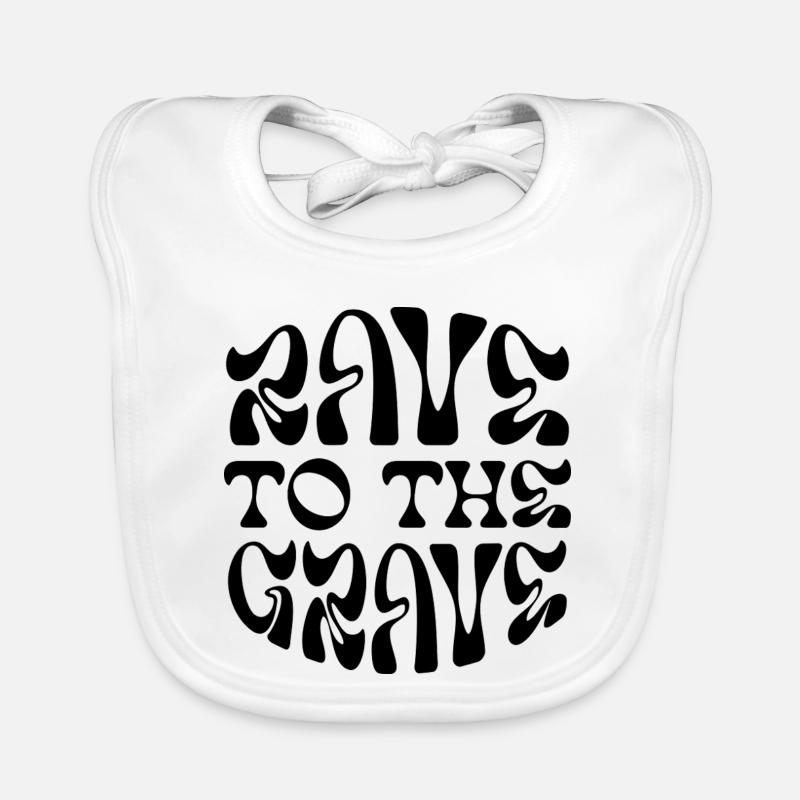 rave to the grave Organic Baby Bibs