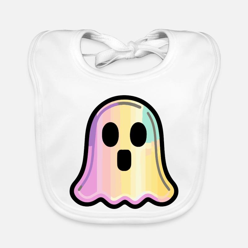 Geist Halloween Comic Süß Baby Bio-Lätzchen