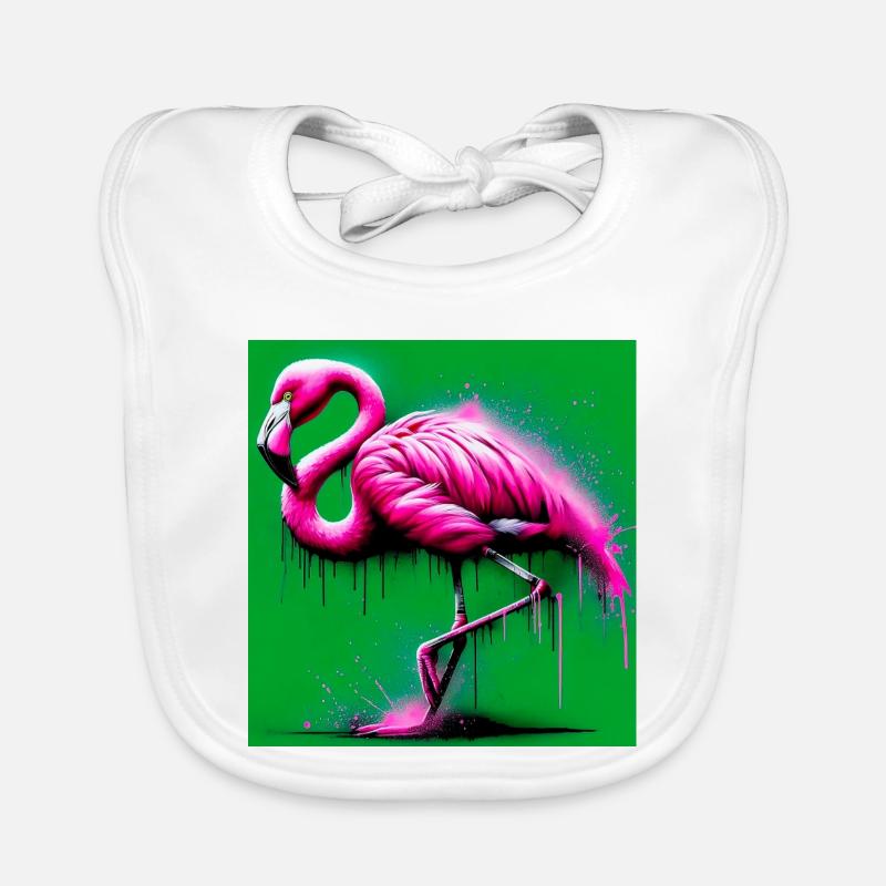 Flamingo Baby Bio-Lätzchen