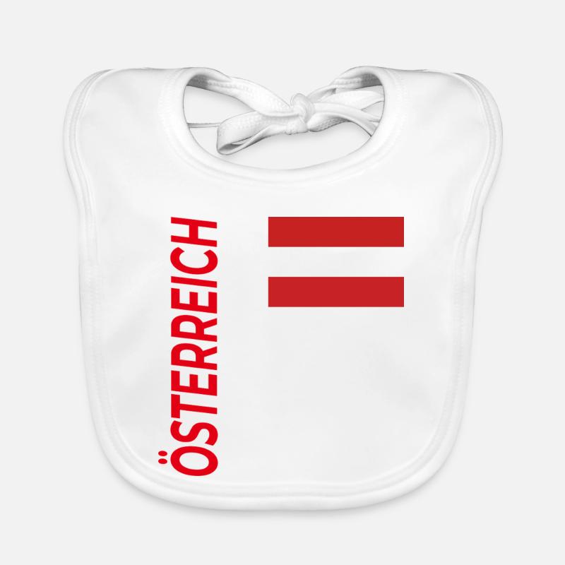 Großglockner - Organic Baby Bibs - white