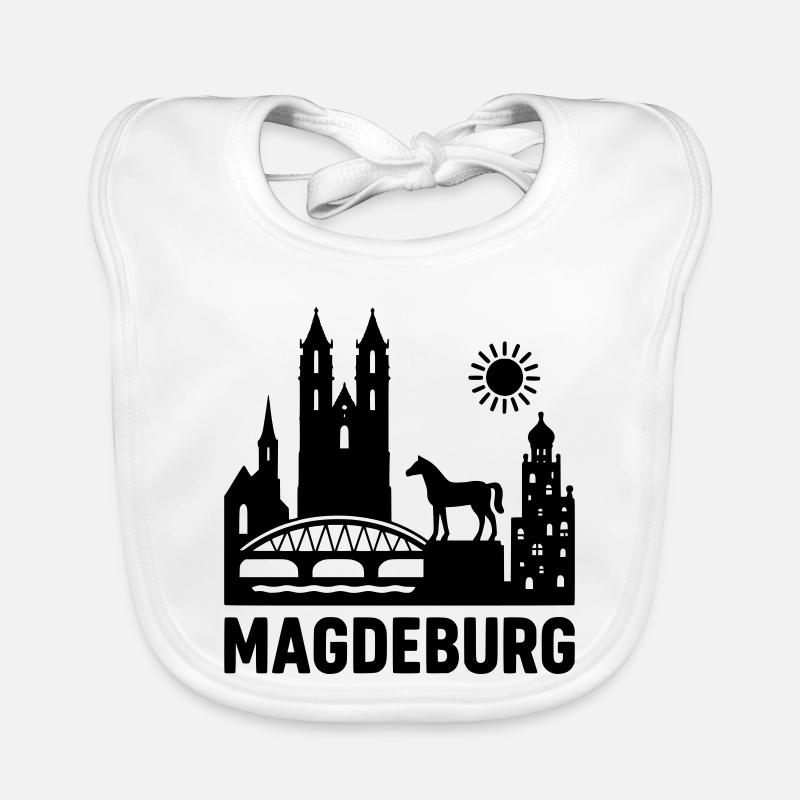 Silhouette de Magdebourg Bavoir bio Bébé