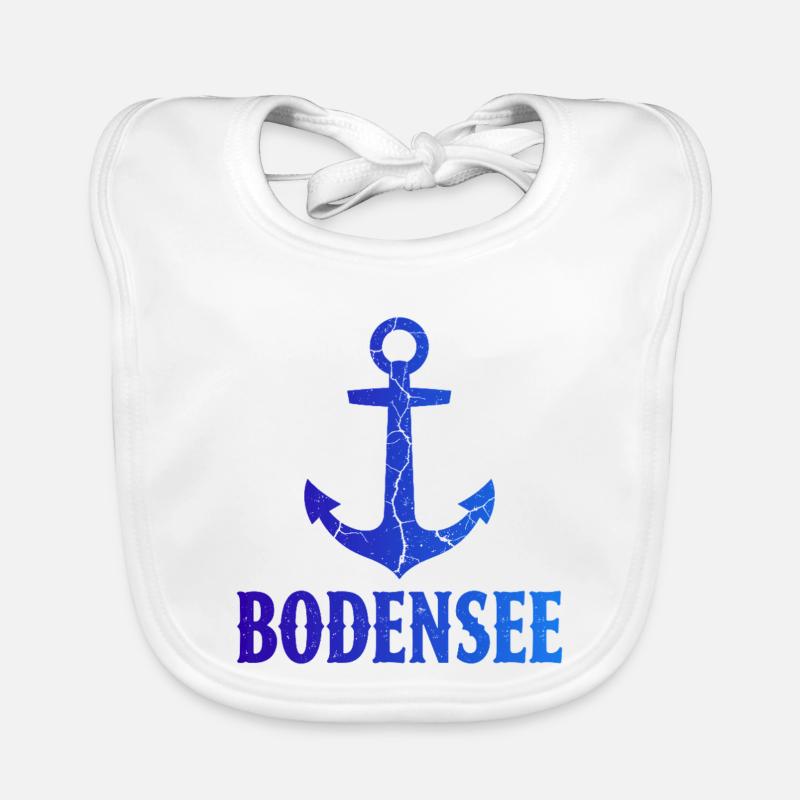 Bateau de vacances au lac de Constance Bavoir bio Bébé