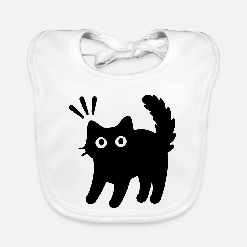 Kater Katze Baby Bio-Lätzchen