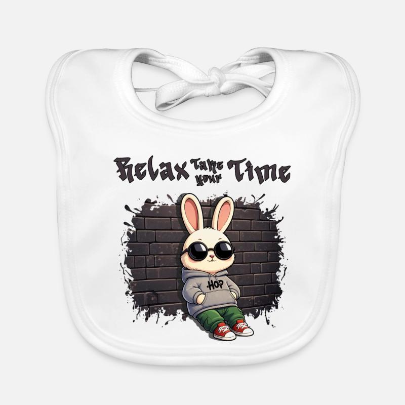 Bunny urbain Bavoir bio Bébé