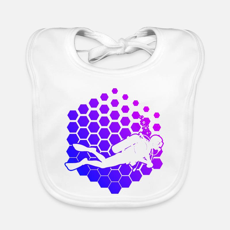 Conception vintage de plongée pour la plongée Bavoir bio Bébé