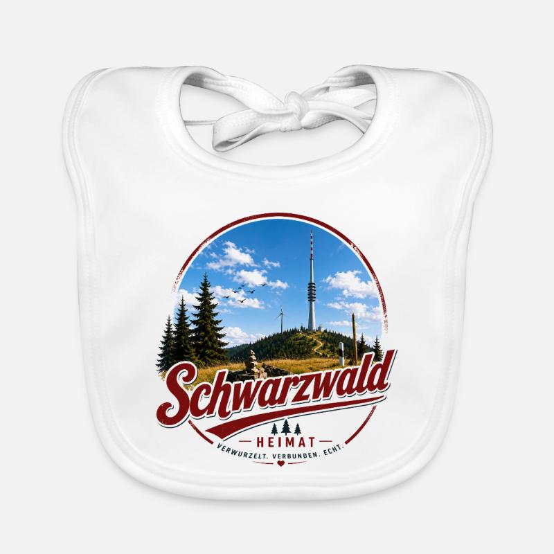 Schwarzwald Heimat Layout Baby Bio-Lätzchen
