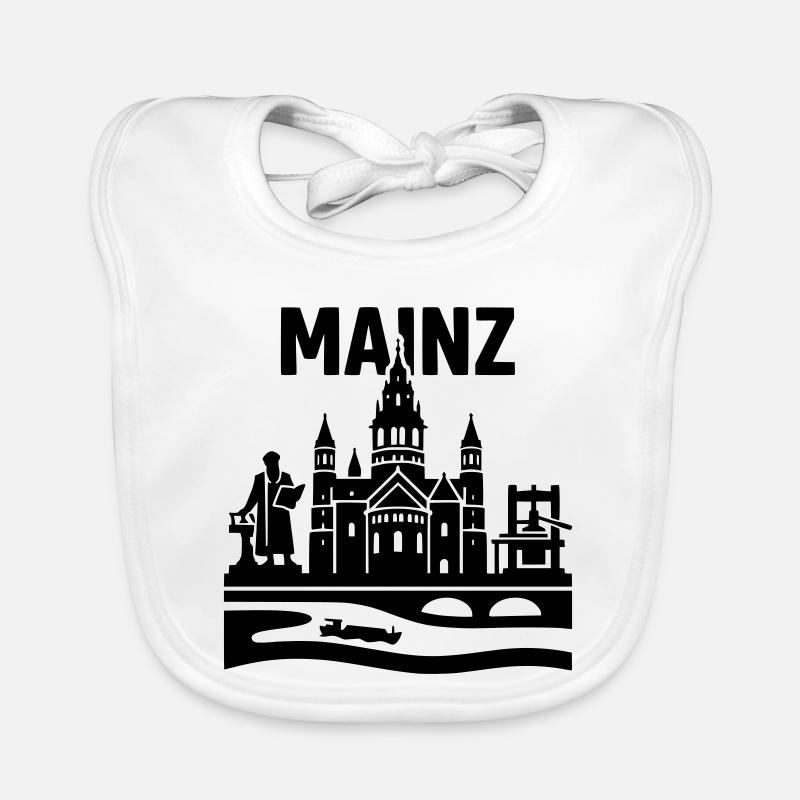 Mainz Silhouette Landmark Organic Baby Bibs