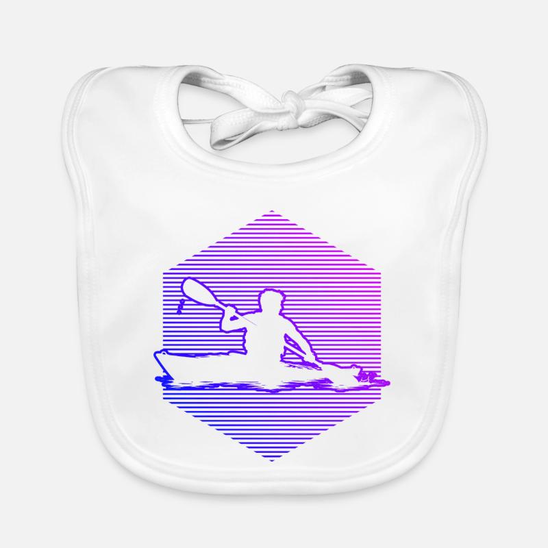 Whitewater Kayak Gift for a Whitewater Rafting Driver Organic Baby Bibs