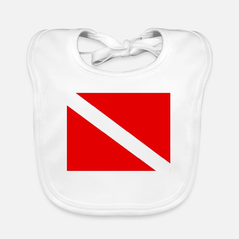 Diving flag Bavoir bio Bébé