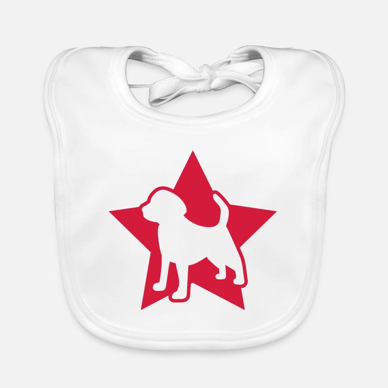 Beagle Stern Icon Baby Bio-Lätzchen