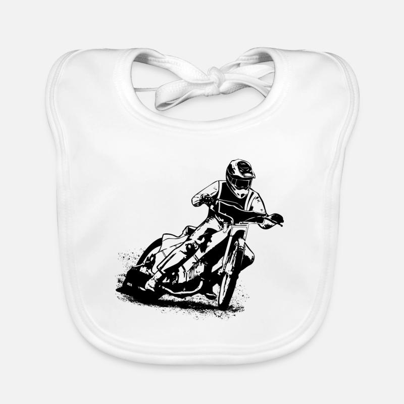 Speedway - Motorcycle Speedway Baby Bio-Lätzchen