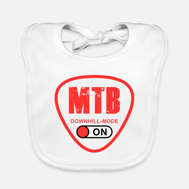 VTT - Bavoir bio Bébé - blanc