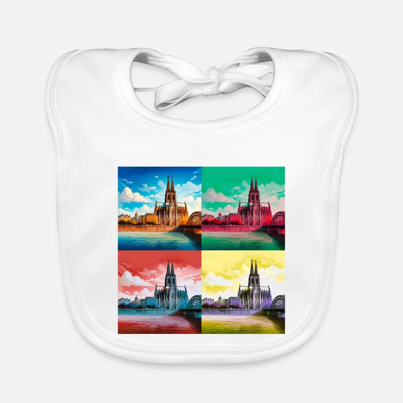 Cologne Cathedral,Cathedral,Cologne,Hearts,Painting,Warhol Organic Baby Bibs